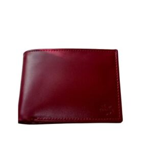 Crimson Royale Wallet (Red Cow Leather Wallet)